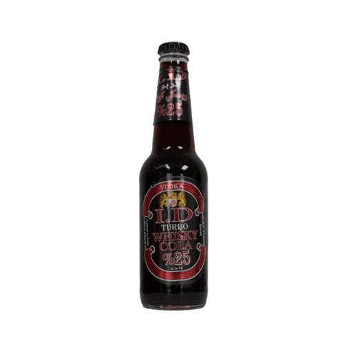 I.D 25% whisky cola